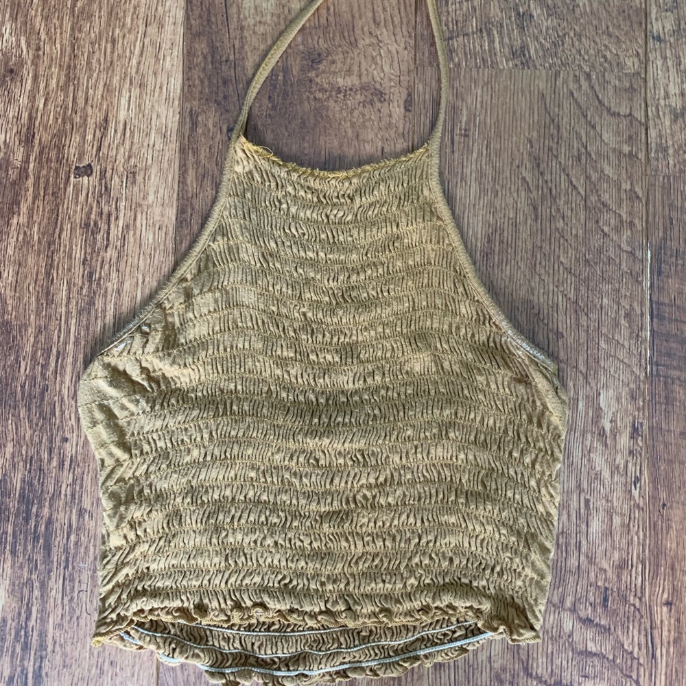Mustard Halter top